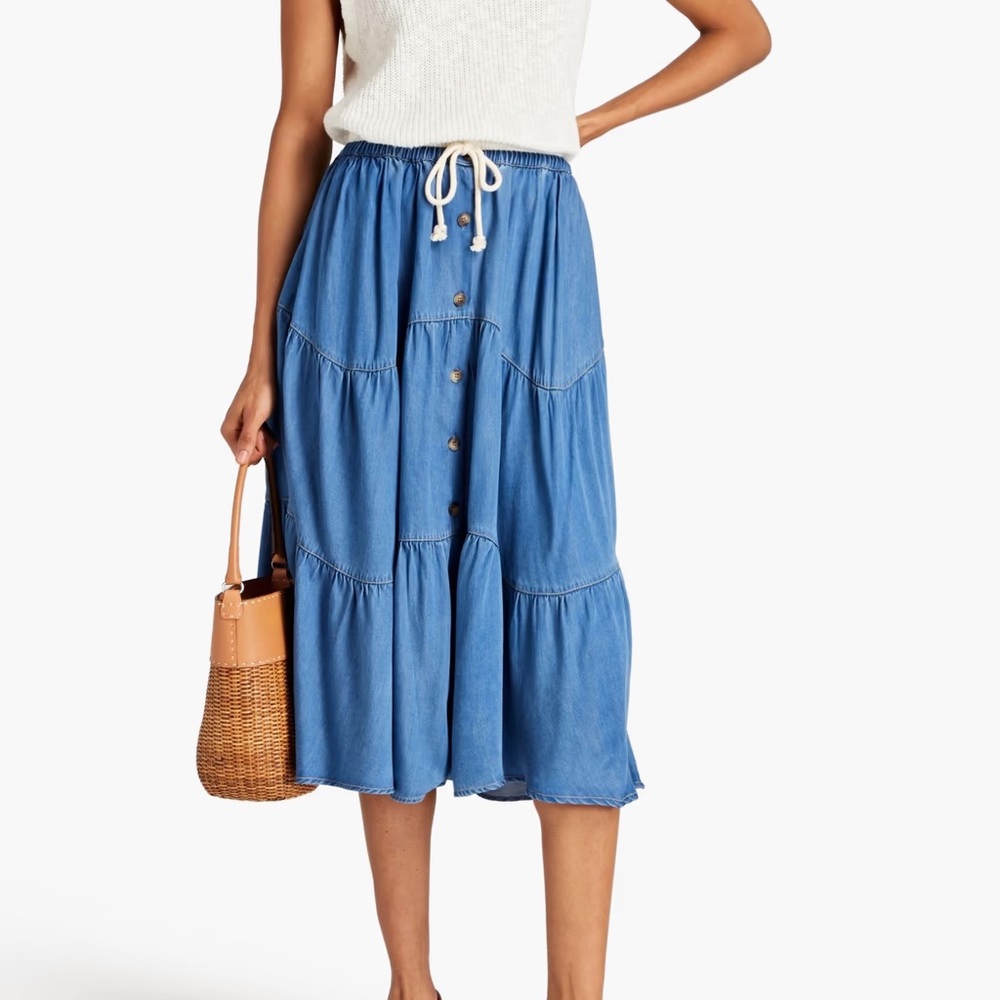 Meadows Tiered Thyme Skirt